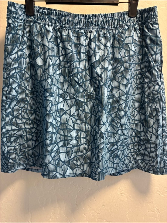 Pacific Trail Dresses & Skirts - Pacific Trail Blue & White Patterned Skirt with built-in shorts underneath